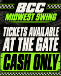 CASH ONLY AT THE GATE